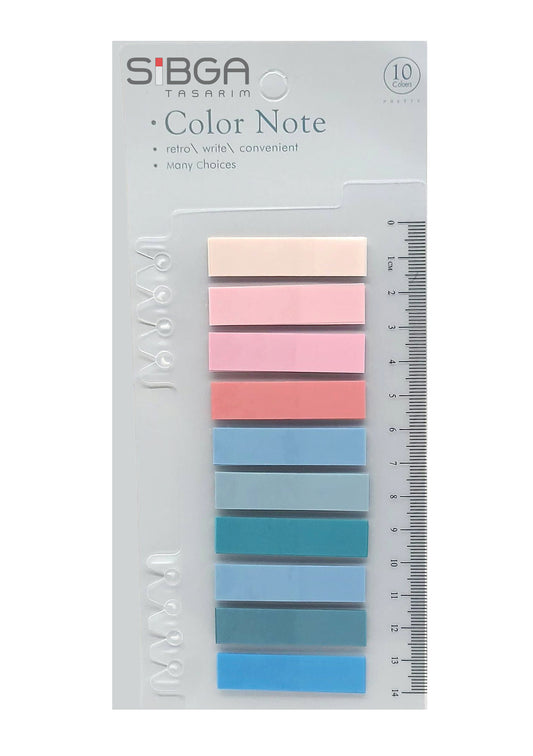 Şeffaf Plastik Postit Kitap Ayracı Ayraç Sticker 200 Yaprak