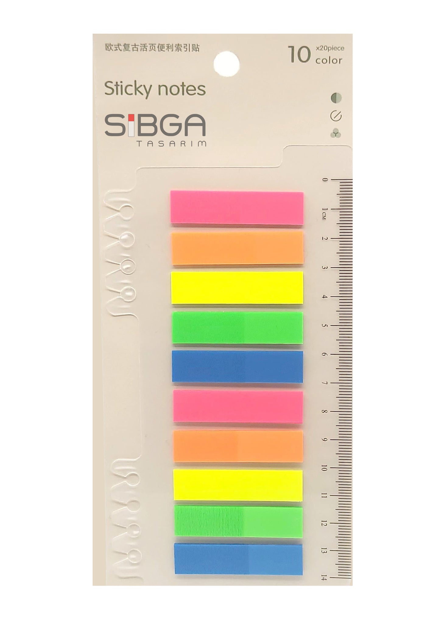 Şeffaf Plastik Postit Kitap Ayracı Ayraç Sticker 200 Yaprak