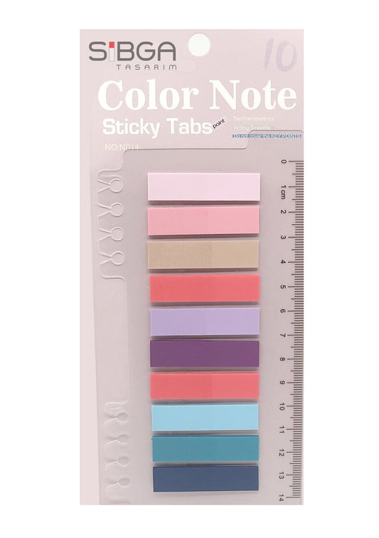 Şeffaf Plastik Postit Kitap Ayracı Ayraç Sticker 200 Yaprak