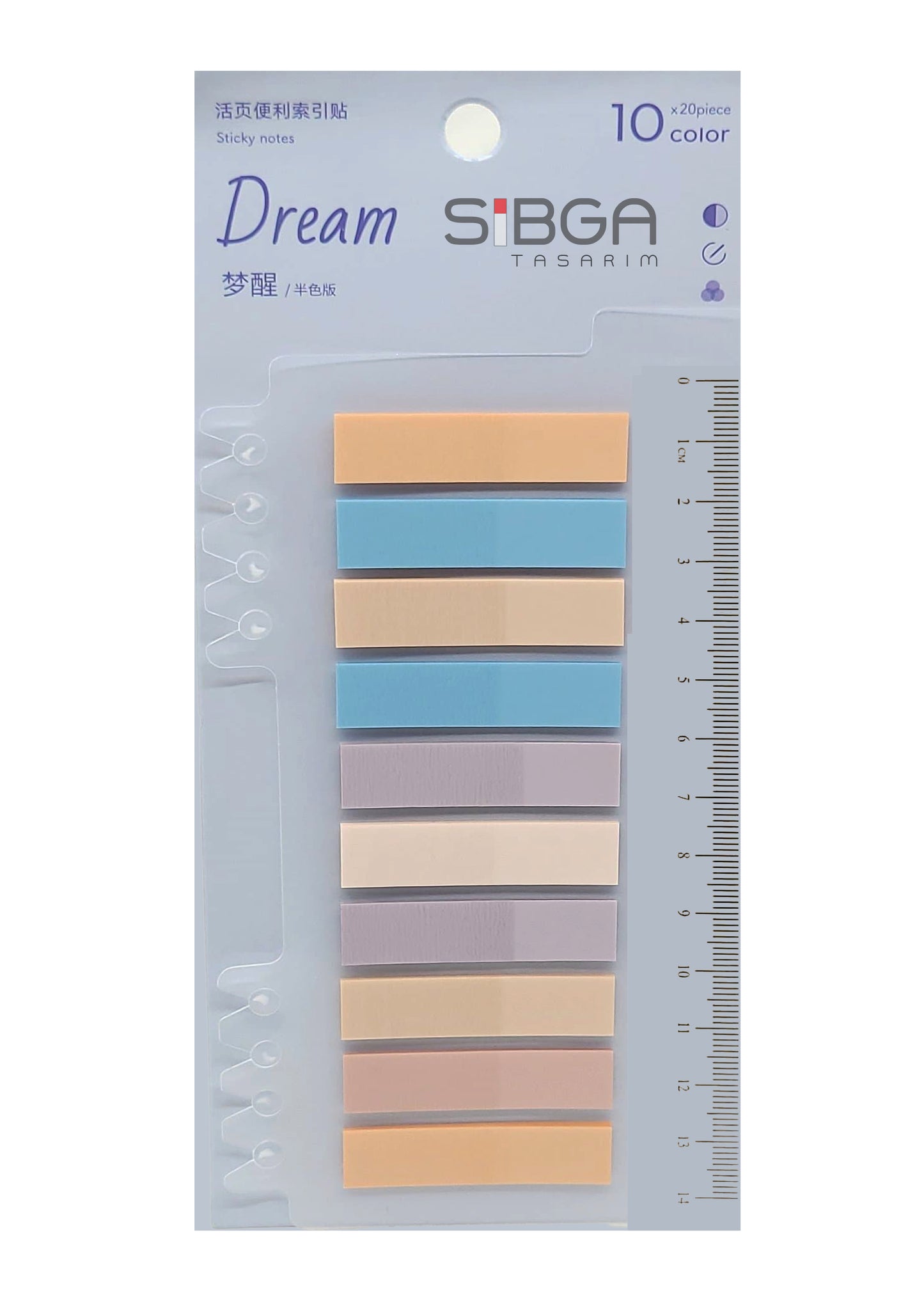 Şeffaf Plastik Postit Kitap Ayracı Ayraç Sticker 200 Yaprak