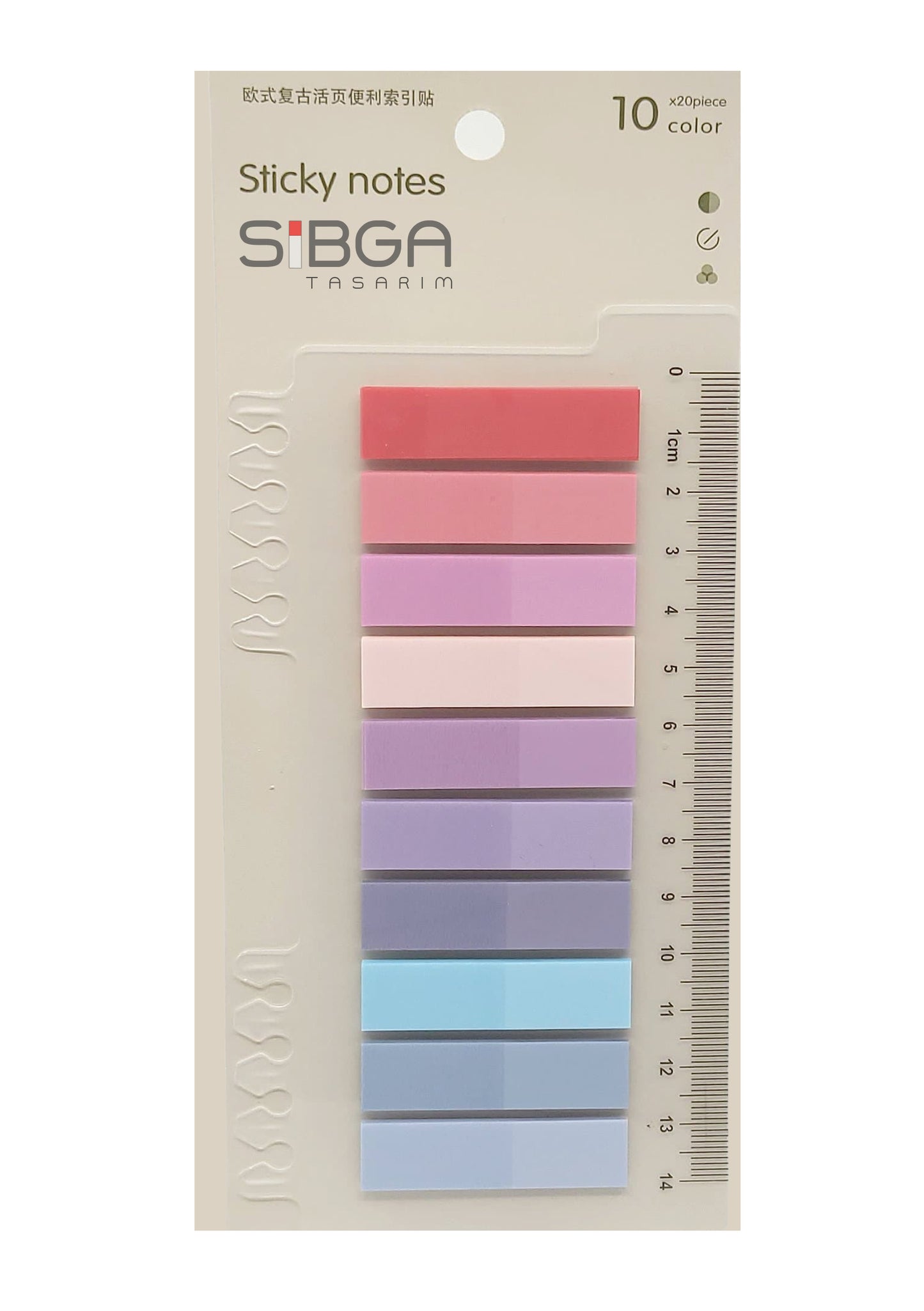 Şeffaf Plastik Postit Kitap Ayracı Ayraç Sticker 200 Yaprak