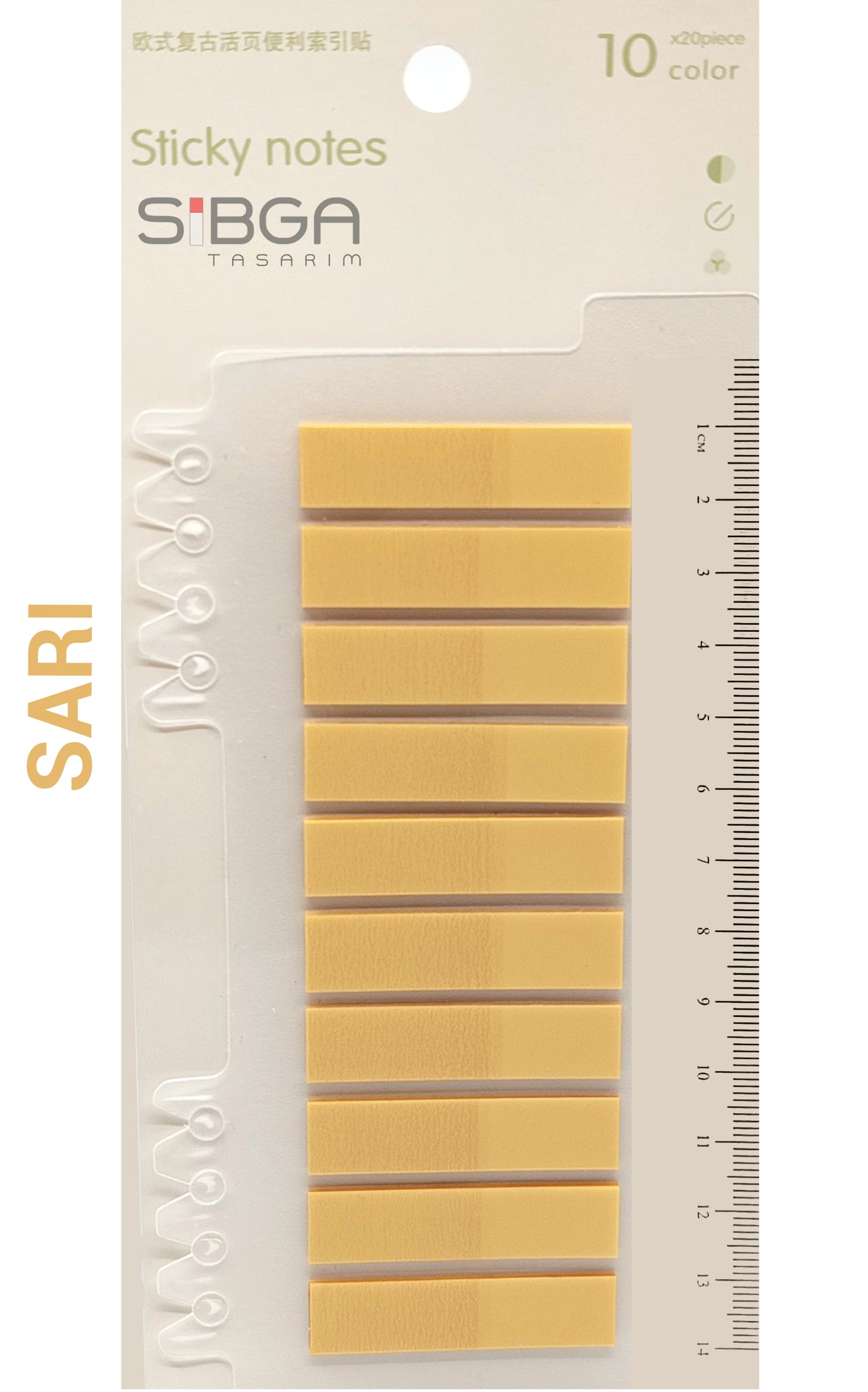 Sarı Postit Kitap Ayracı Ayraç Sticker 200 Yaprak