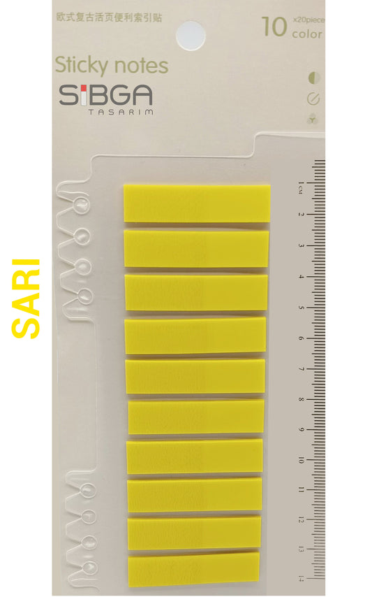 Sarı Postit Kitap Ayracı Ayraç Sticker 200 Yaprak