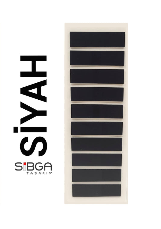 Siyah Şeffaf Plastik Postit Kitap Ayracı Ayraç Sticker 200 Yaprak